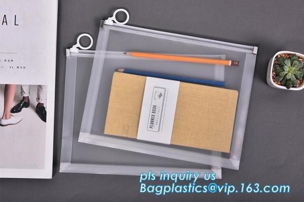 plastic Zippered Envelope Ziplock Waterproof PP Bags Seamless Slider Closure