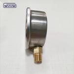 China manufacturer stainless steel 1/4"bsp glycerin pressure gauge 16 bars