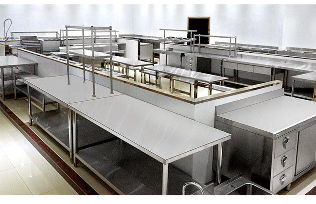 Assembly Fencing Double - Deck Worktable With Backrest Commercial Working Table Stainless Steel Storage Rack
