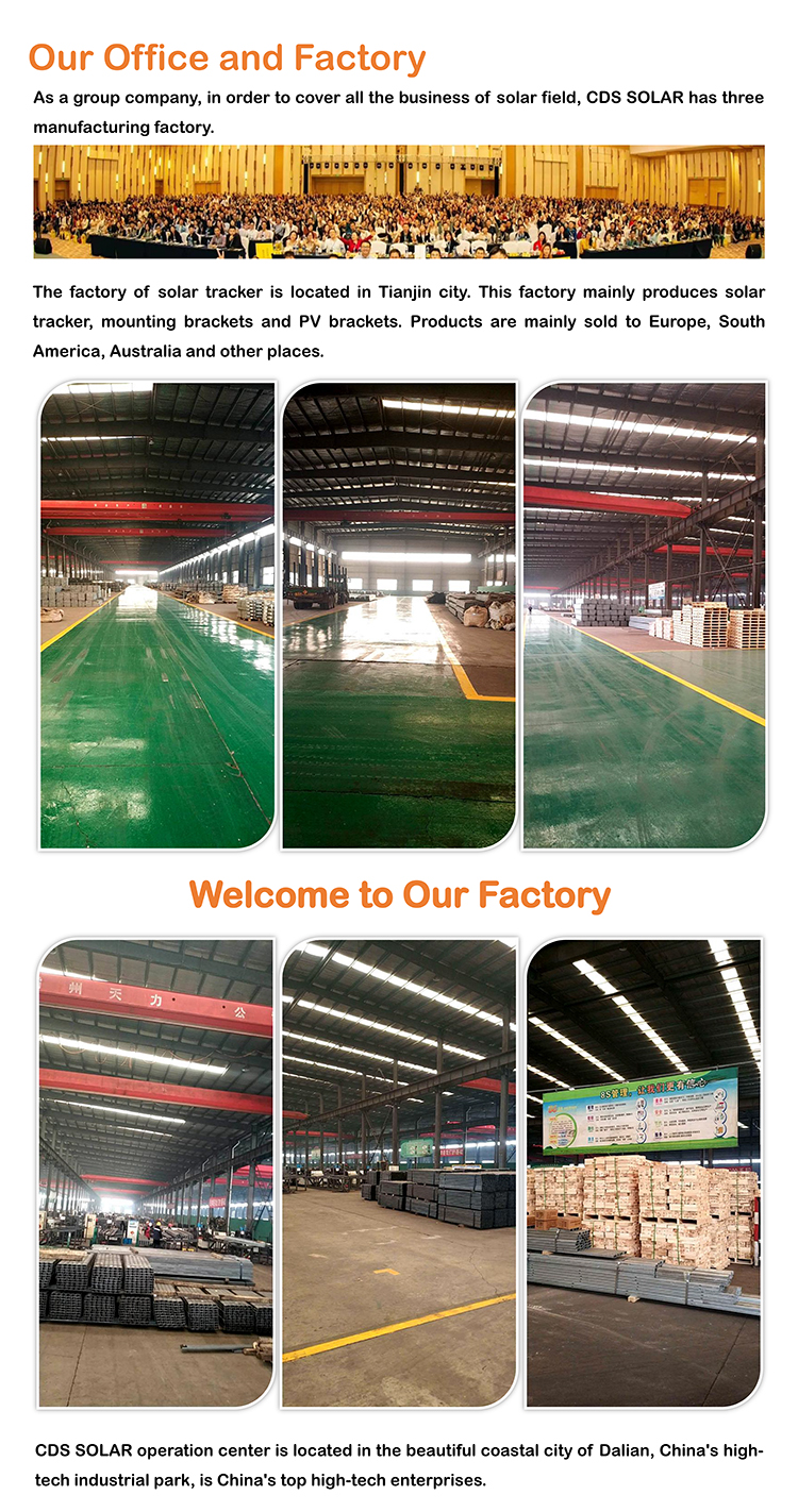 0.08 Kwh/d 92m 2m Self Cleaning Automatic Sun Tracking Solar Panel With Slewing Drive Solar Tracker