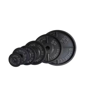 China Wholesale High Quality Free Weight Training Cast Iron Standard Weight Plates wholesale
