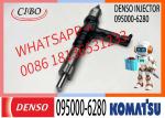 095000-6280 6219-11-3100 Fuel Injector Fits Komatsu SAA12V140 Engine