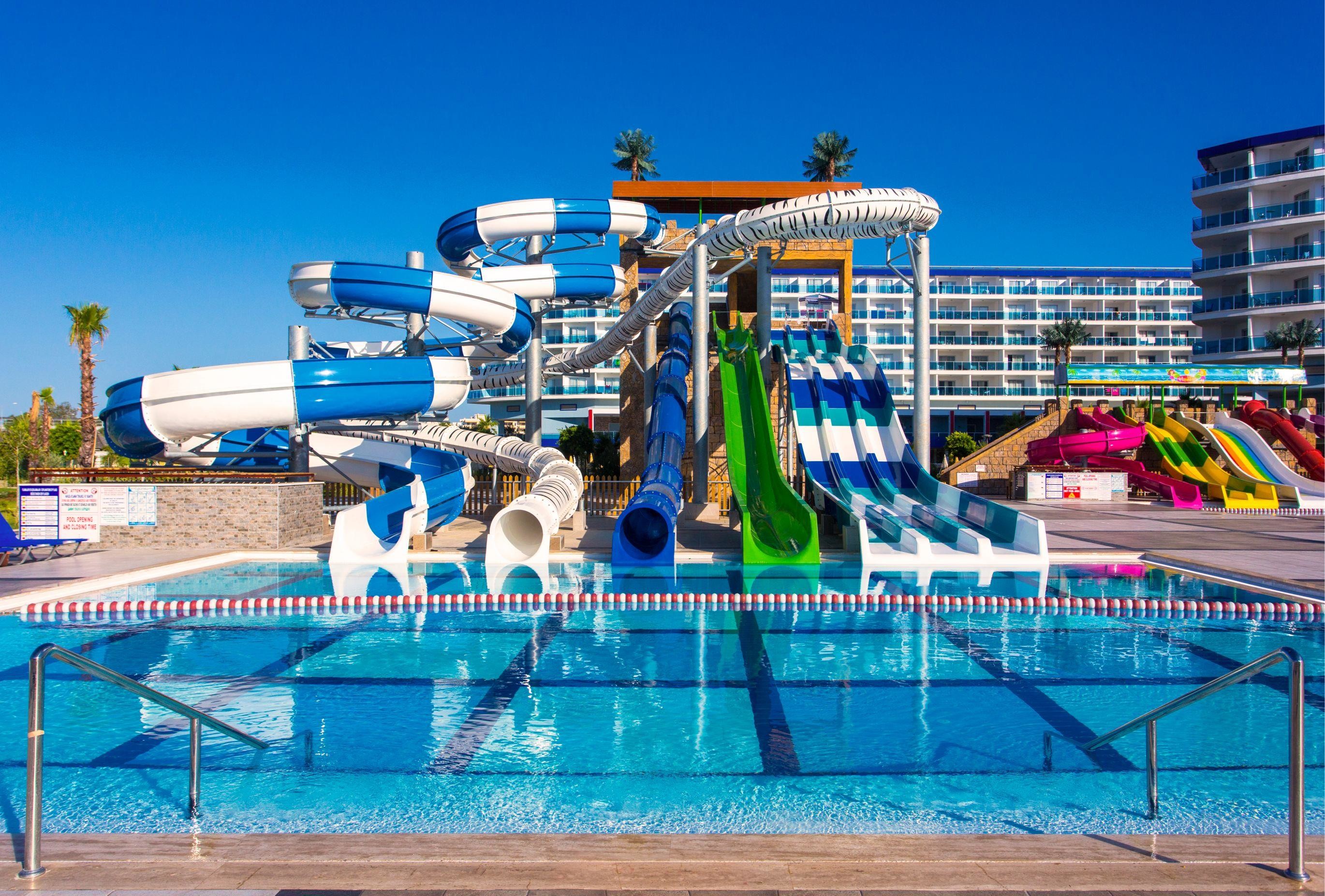 Amusement Water Park Adults Water Games Custom Fiberglass Slide for Swimming Pool