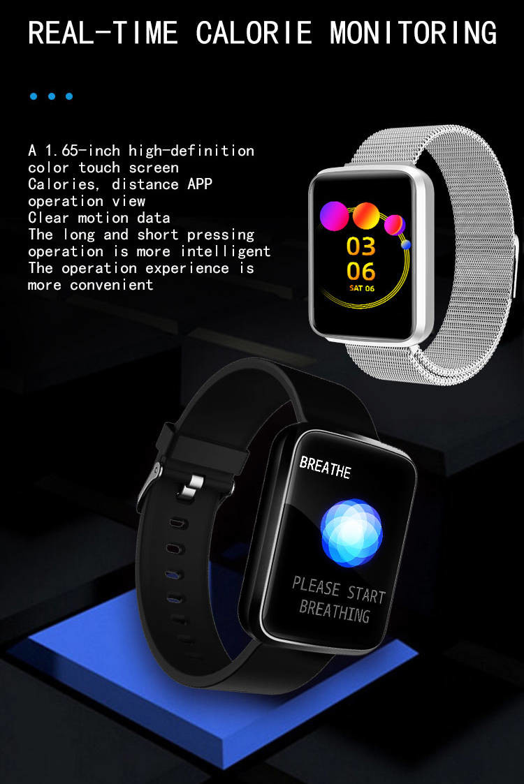 Realtek 8762C Women Smart Watch SMS TFT Calorie Monitoring Music Control