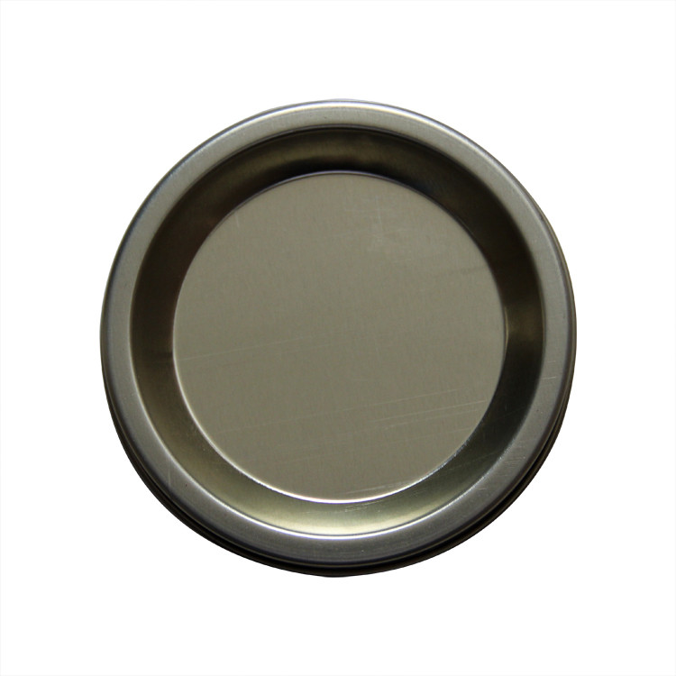Embossing Colored Food Grade OEM Tin Can Cap for Paper Tube Packing