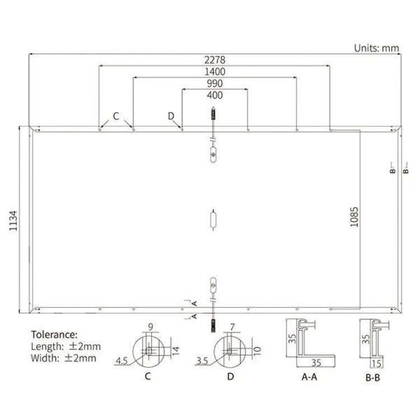405 Watt Mono Rooftop Solar Panel Longi Hi Mo 5m LR5-54HPH 405M