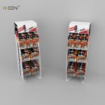 Counter-Top Custom White Metal Energizer Battery Display Stand