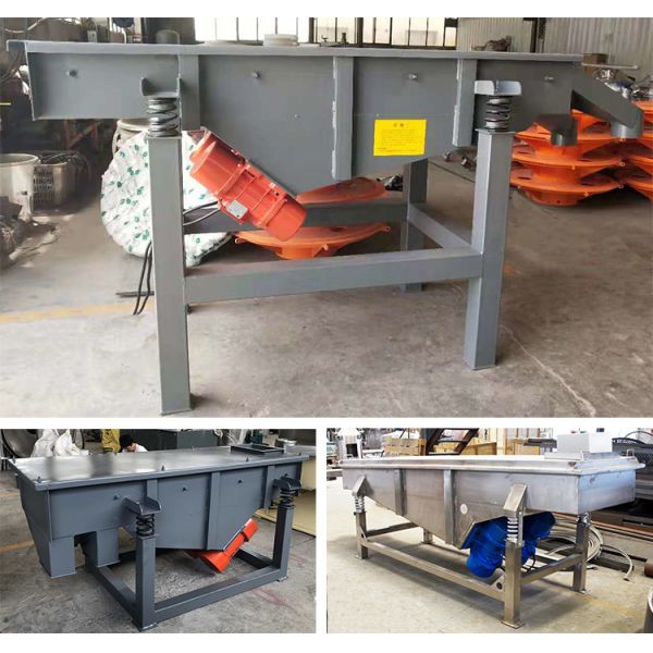 Mine Small Sand And Stone Square Linear Vibrating Screen Sieve Machine JB-520