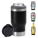 Customized Insulated Skinny Double Walled Stainless Steel Cup Holder Metal Beer