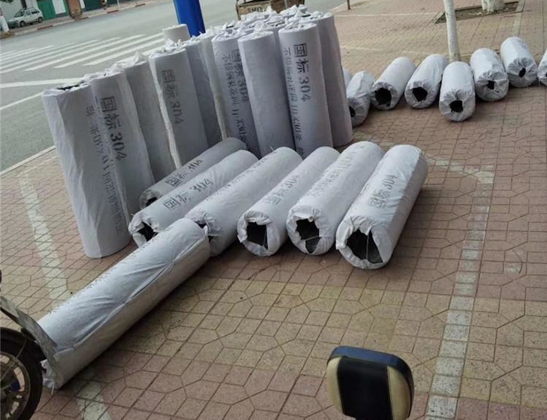 White Steel Crimped Wire Mesh Unidirectional Bending Metal Wire Mesh