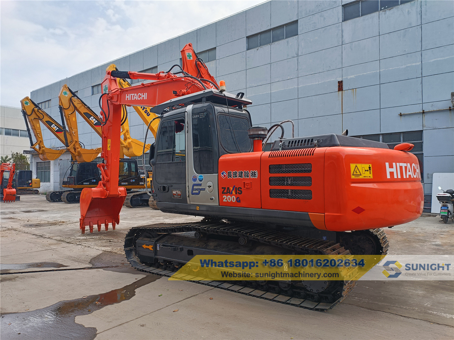 Hydraulic Transmission Used Hitachi Excavator With Original Paint And 1000 To 2300 Working Hours