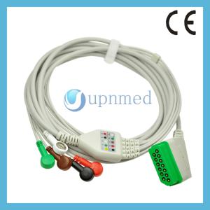 China Nihon Kohden 5 lead ECG Cable with leadwires wholesale