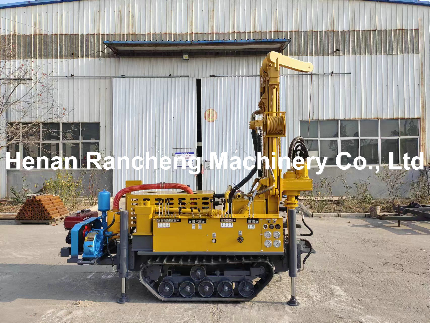 150m Deep Mini Portable Crawler Water Well Drilling Machine For Water Drilling Projects