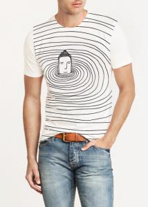 China Mens organic GOTS certified cotton T shirt Printed wholesale