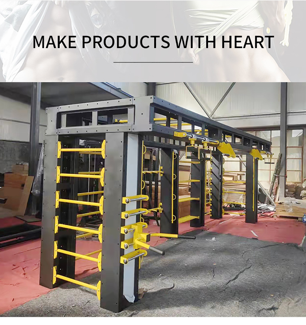 Building Gym Fitness Equipment Multi Functional Cable Crossover Adjustable Squat Rack Smith Machine Power Rack Bike Rack