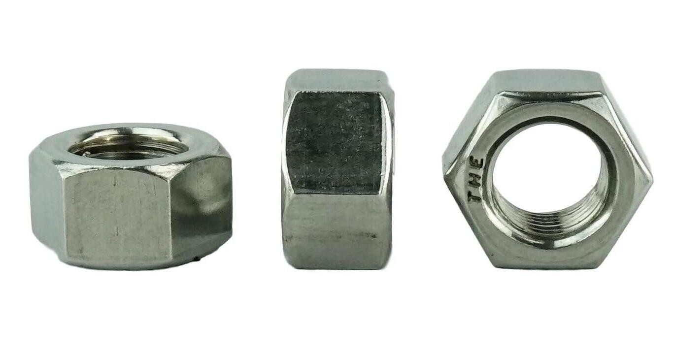 SS304 Galvanized Hex Head Cap Nut M8 Dacrotized Painting