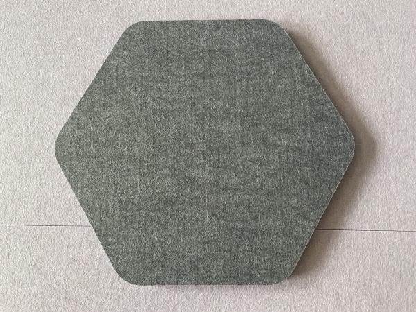 20mm Lightweight PET Felt acoustic hexagon panels Various Colors High Sound