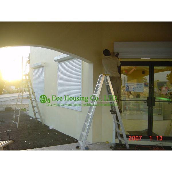 White Color Electric Aluminum Roller Shutter Window For Apartment,Sun and bad weather resistance