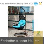 Outdoor Swing Hanging Chair Metal Rattan Mail Packing N for Backyard Swing and