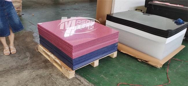 100% Virgin PMMA Rigid Colorful Glitter Acrylic Sheet 2mm 3mm 5mm
