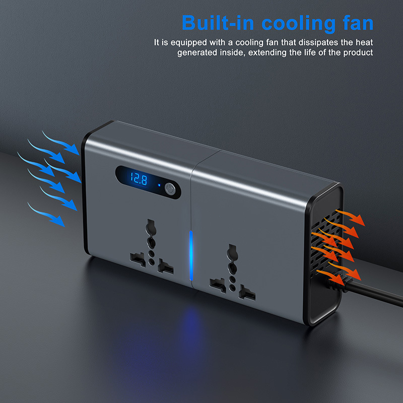 200W Electric Dc To Ac Power Inverter For Car 200W Usb Fast Charging 12V Dc To 220V Ac Power Car Inverter