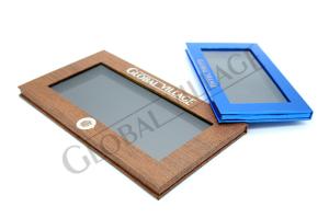 China Wooden Paper Empty Magnetic Palette Acrylic Window Cardboard Eyeshadow Palette wholesale