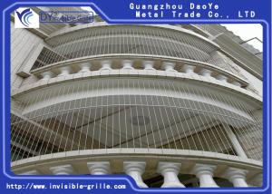 China Durable Balcony Invisible Grille Anti Rust 316 Stainless Steel Material wholesale
