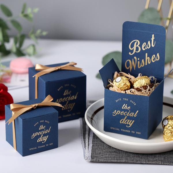 Slotted Custom Cardboard Boxes Wedding / Party Chocolate Packaging Boxes With