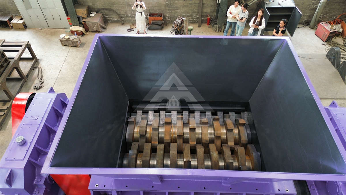 Aluminum Rim Sheet Metal Shredder TUV Twin Shaft Shredder Machine