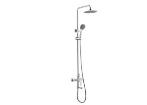 China Brass Bathroom Shower Set Wall Mounted With 45° Swivel Shower Arm wholesale