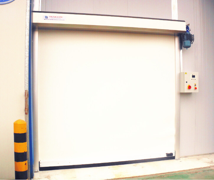 Anti-electrostatic Fabric Roll up Door , High Frequency Smooth Opening Speed 1.5m/s