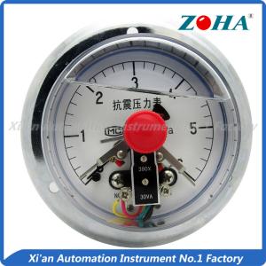 China Oil Filled Electric Contact Gauge , Shock Resistance Contact Pressure Gauge wholesale