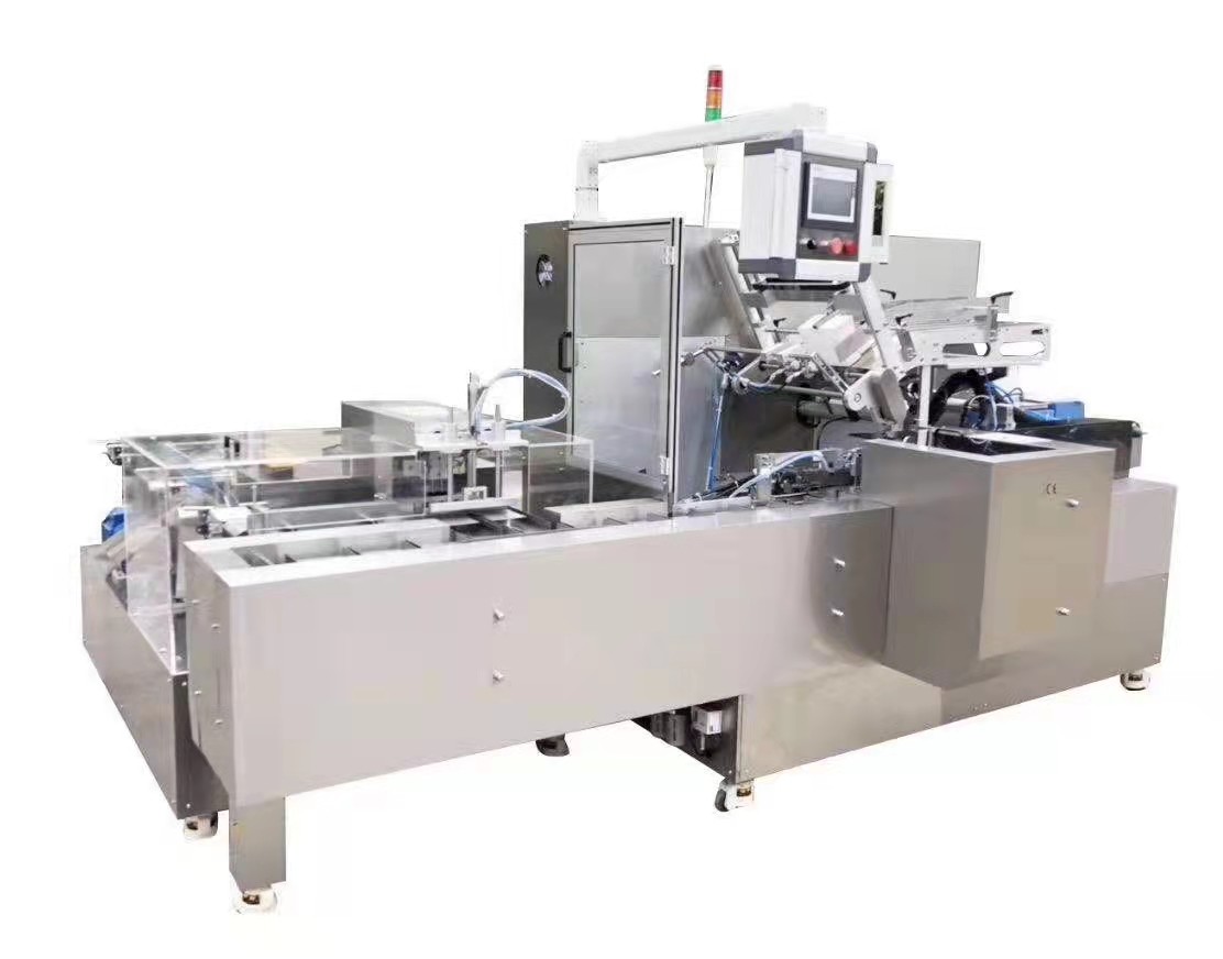 Bottom Buckle Automatic Box Packing Machine Tissue Gloves Folding Machine