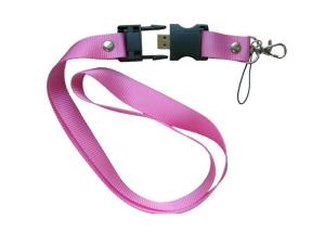 China Customized Logo Red Neck Strap Usb Flash Drive , Necklace Usb Stick Gift Box Packed wholesale