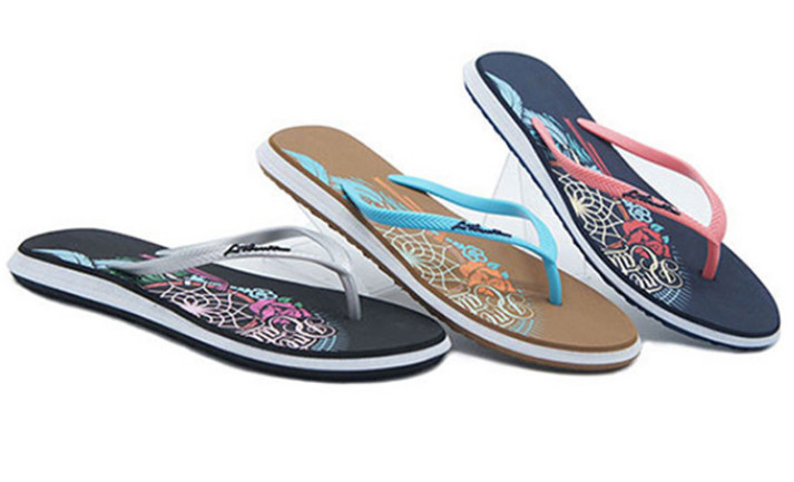 Custom Logo Female EVA Stylish Flip Flop Printing Pattern