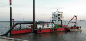 China Geologic 1500m3/H Submersible Gold River Dredger 25m Length wholesale