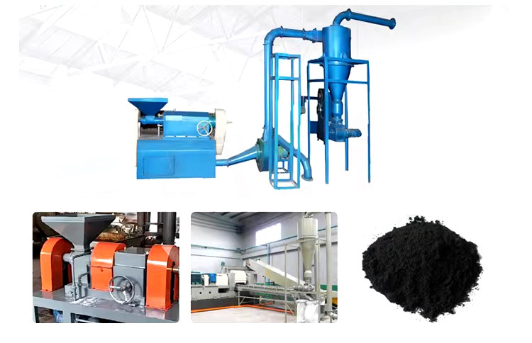 Tire Shredder Product Line Rubber Recycling Plant Tire Crushing Machine