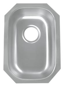 China 15mm Radius 16 Gauge Single Bowl Stainless Steel Kitchen Sinks For Daily Use wholesale