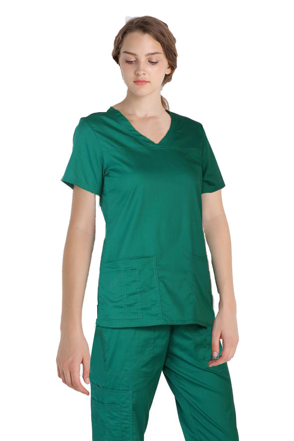 Polyester Viscose Spandex Medical Uniform Scrubs