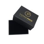 Black 2mm Cardboard Jewelry Gift Box PMS Luxury Ring Rigid Small Paper Cosmetic