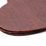 Shockproof Heart Shape Paper Cushion Pad Logo Printed Wood Pulp