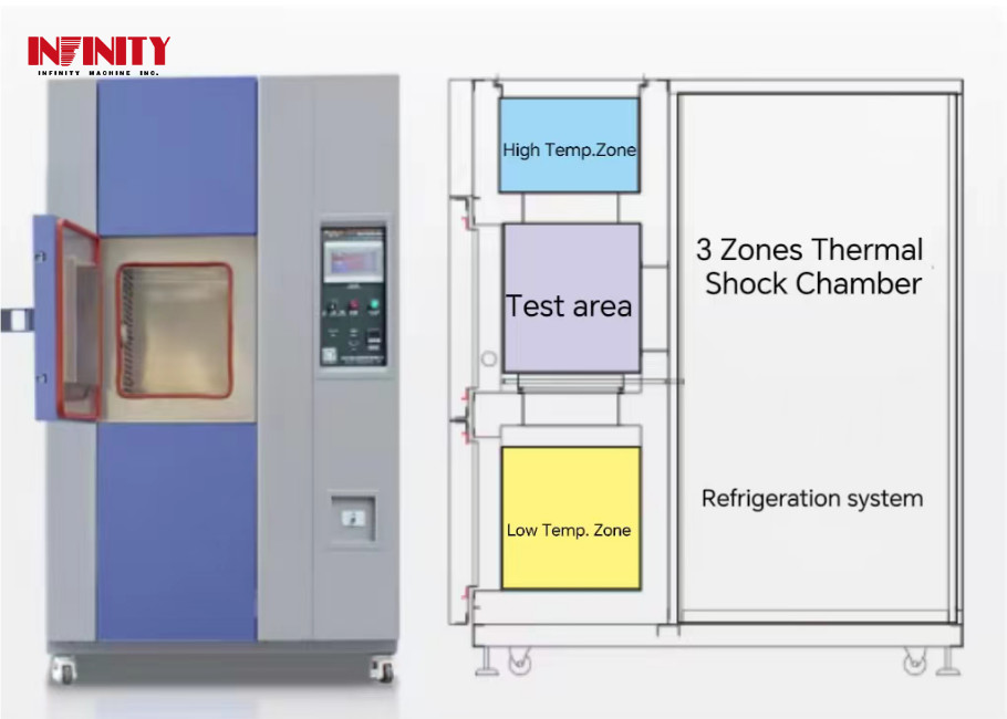 Electronics Programmable Hot Cold Shock Test Chamber Simple Operation And Reference Group PID Control