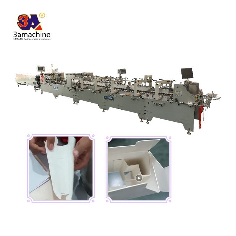 Folder Gluer Machine for Hard Cover Book Making Incorporating Water Soluble Cold Glue