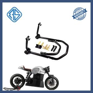 China PVC Wheel Motorcycle Frame Stand Move Cart Firm Display Long Lever Handle wholesale