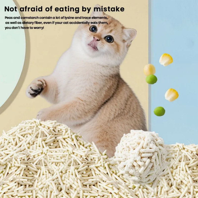Customized Eco Friendly Tofu Cat Litter Safe And Sustainable With Natural Plant Fiber