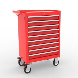China Powder Coated Mobile Pulling Handle 9 Drawer Top Tool Chest wholesale