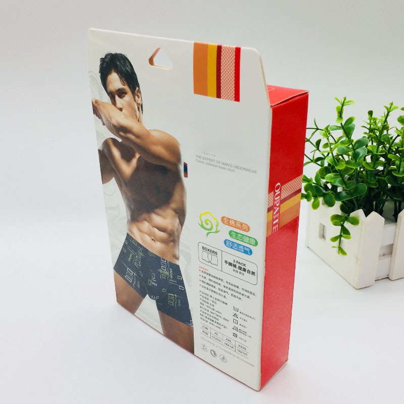 365nm 385nm 395nm 405nm Paperboard Custom Size Accepted for Men's Underwear Packaging