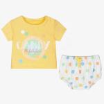 Summer Boutique Infant Lovely Printed 100% Cotton Baby Girls Clothing sets Baby