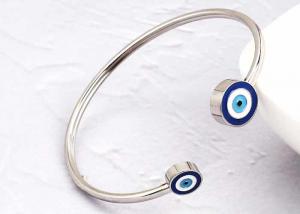 China Titanium steel Demon Eye bracelet custom package logo material drip oil processing hand polishing accessories on sale
