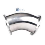 304 316 Stainless Steel 45 Degree Quick Mounting Elbow Sanitary Clamp Elbow 3A